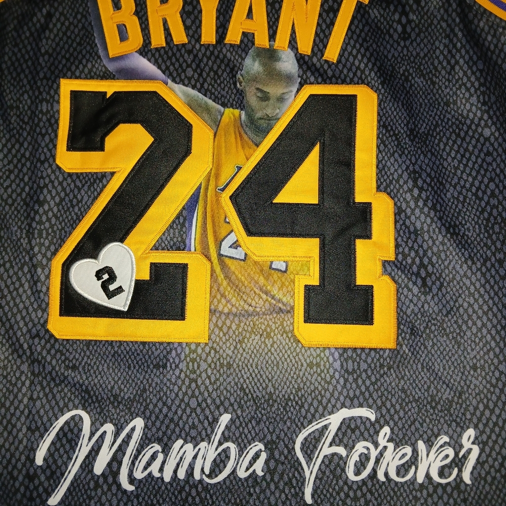 Kobe Bryant Black Mamba Los Angeles Lakers Novelty Basketball Jersey. - Picture 6 of 7